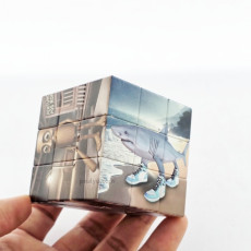 이탈리안 브레인롯 큐브 3X3 랜덤1개 이탈리아 밈 블럭